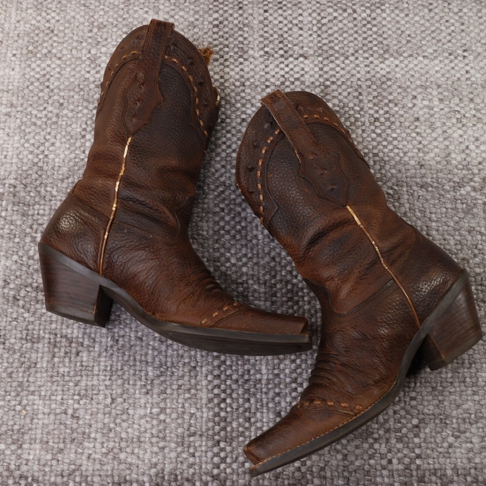 Ariat Dixie 10001368 Brown Oiled Leather Western Boots Womens 8.5 B - Picture 7 of 9